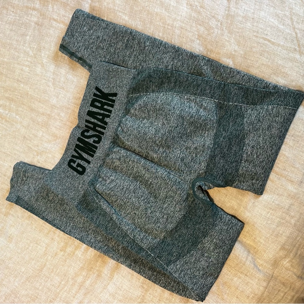 Gymshark Flex High Waisted Heathered Teal Leggings (M)